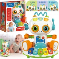 INTERAKTÍVNA HRAČKA VZDELÁVACIA BOBO ROBOT CLEMENTONI BABY HOVORIACA SVIETIACA