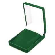 Zielone pudełko do medali etui na kolczyki odznaki