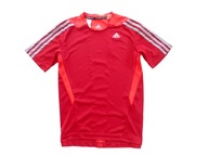 ADIDAS czerwony sportowy t-shirt 152 cm, 11/12 lat