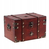 Drewniane pudełko na biżuterię Organizer