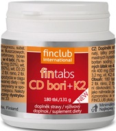 FINCLUB Fintabs CD bori+K2 new 180 tab. FIN zdravé kosti a zuby
