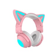 Cat Ear Wireless Bluetooth Headset Earphone Headphones Earpieces New Pink