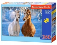 Puzzle 260 Zimowe Konie CASTOR bcd