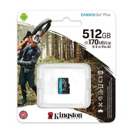 KINGSTON KARTA PAMIĘCI 512GB MICROSDXC CANVAS GO! PLUS KL. 10 UHS-I 170 MB/