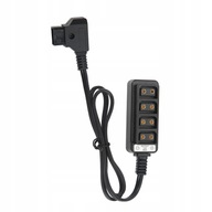 D-tap Male/4-port D-tap Female Cable Splitter