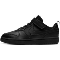 Buty Dziecięce Sportowe Czarne Nike Court Borough Low 2 BQ5451-001 r. 28,5
