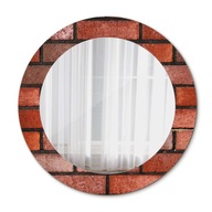 Moderné zrkadlo v Ozdobnom sklenenom ráme - Červená tehla 60