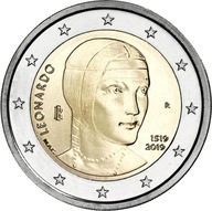 2 euro Włochy Leonardo Da Vinci 2019