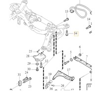 VOLVO X90 XC70 sruba kolíska sánky rám lúča tyl