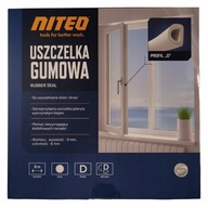 NITEO Uszczelka gumowa dł. 8m 9x6mm profil D