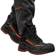 FÉRFI MUNKAVÉDELMI BAKANCS BÉLELT NUBUK BŐR ORRVÉDŐ S3 CSÚSZÁSGÁTLÓ