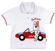 Dojčenské tričko Polo Reksio biele 62cm