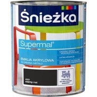 Śnieżka Smalt Akryl SUPERMAL 0,8l ČIERNY MAT A501