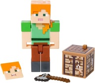 Minecraft figúrka Alexa s príslušenstvom PRE FANÚŠIKOV 8 cm s vymeniteľnou tvárou