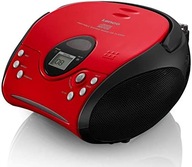 Radioodtwarzacz Hi-Fi Lenco SCD-24 CD czerwony