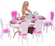 Jedáleň veľká 0656 - NÁBYTOK domček pre bábiky nábytok bábika šaty oblečenie