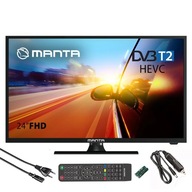 TELEWIZOR 24 CALE 12V FULL HD MANTA DVBT2 LED TV