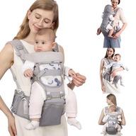 NOSIČ 16v1 PRE DIEŤA ERGONOMICKÝ BEDROVÝ NOSIČ 25kg SEDADLO