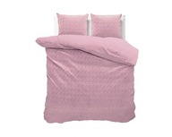 200x220 FASHION ružová kpl posteľná bielizeň lisovaný zamat