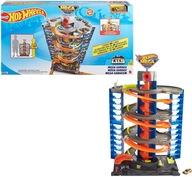 HOT WHEELS CITY ZAKRĘCONY MEGA GARAŻ GTT95