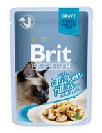 BRIT Premium dla kotów z kurczakiem w sosie 85g