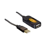 Delock Przedłużacz USB 2.0, aktywnych 5 m, czarny (82308)