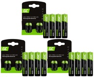 12x AKUMULATORKI AAA R3 GREEN CELL 950mAh BATERIE LAMP SOLARNYCH PALUSZKI