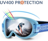 Rockbros Detské lyžiarske okuliare UV filter 400 kat. 1 iemno -modré