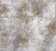tapeta brúsený geometrický vzor šedá zlatá