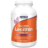 Now Foods Lecitín Non-GMO Lecithin 1200 mg 400 gélových kapsúl