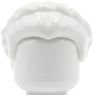 LEGO haj figura - női, fehér, copfos 64807