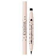 Eveline Cosmetics Eyeliner & Stamp 2in1 očné linky s pečiatkou 01 Srdce