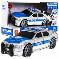 Interaktívne policajné auto pre deti 3 Model policajného auta 1:16 Svetlá