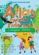 Atlas zwierząt świata z naklejkami i plakatem - DK