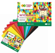 BLOK WYCINANKA HAPPY COLOR A4/10K PAPIER KOLOROWY