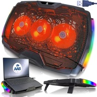 VELA TICHÁ CHLADIACA PODLOŽKA PRE NOTEBOOK RGB USB 10-17"
