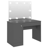 Toaletný stolík so zrkadlom LED KOZMETICKÁ SKRINKA STOLOVÁ KONZOLA Bočný stolík