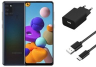 Smartfón Samsung Galaxy A21s 3 GB / 32 GB 4G (LTE) čierny + KÁBEL PD NABÍJAČKA PRE TELEFÓN USB TYP C / USB C