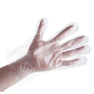 Rękawice rękawiczki foliowe ochronne HDPE 100 szt