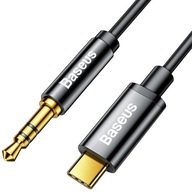 BASEUS KABEL USB-C TYPE-C AUX MINI JACK 3.5MM WTYK PRZEWÓD AUDIO 1.2M 120CM