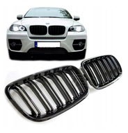 Nerki Grill BMW X5 X6 E70 E71 Czarny Połysk