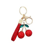 Kulcstartó piros CSERESZNYE CIRÓNIÁKKAL arany BRL365