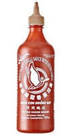 Sriracha chilli omáčka s cesnakom (51% chilli) 730ml