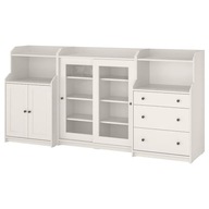 IKEA HAUGA Regál, biely, 244x46x116 cm