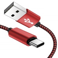 Interlook USB kábel - microUSB type B 1 m piros