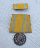 Saksonia FAM Medal Fryderyka Augusta srebrny + baretka stan !!