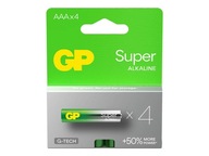 GRATISY# Baterie alkaliczne AAA LR03 GP SUPER ALKALINE x4