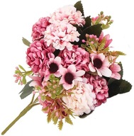 KYTICA BUK11 hortenzie ruže kvety umelé listy do vázy dekorácie