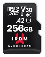 Karta pamięci GOODRAM IRDM 256GB U3 A2 + adapter