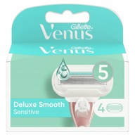 Gillette Venus Deluxe Smooth Sensitive Čepele pre holiaci strojček x4